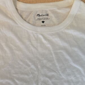 Madewell Soft White Cotton Tee